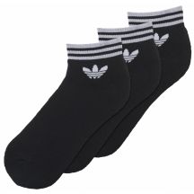 Skarpety adidas ORIGINALS Trefoil Ankle Stripes 3pak czarne