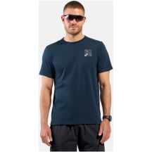 Koszulka z krótkim rękawem męska ODLO T-shirt crew neck s/s COTTON BLEND ODLO FLAGS granatowa