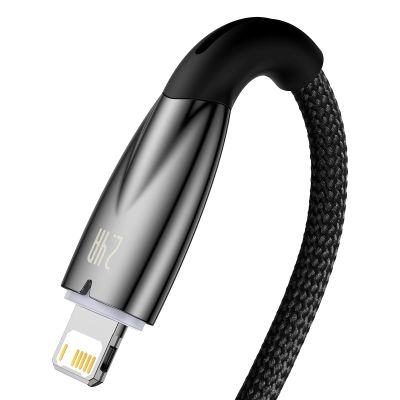 3. Baseus Glimmer Series kabel USB-A - Lightning 480Mb/s 2.4A 2m czarny