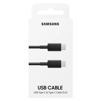 4. Kabel Samsung EP-DN975BBEGWW USB-C - USB-C 480Mb/s 5A 1m - czarny