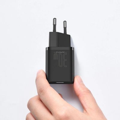 13. Baseus Super Si 1C szybka ładowarka USB Typ C 30W Power Delivery Quick Charge czarny (CCSUP-J01)