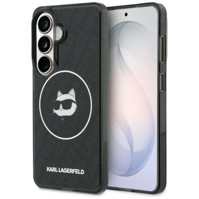 Etui Karl Lagerfeld IML Repeated Choupette MagSafe na Samsung Galaxy S26 - czarne