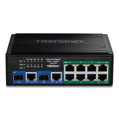 4. Switch TRENDnet 10-PORT PRZEMYSŁOWY GIGABIT 400W