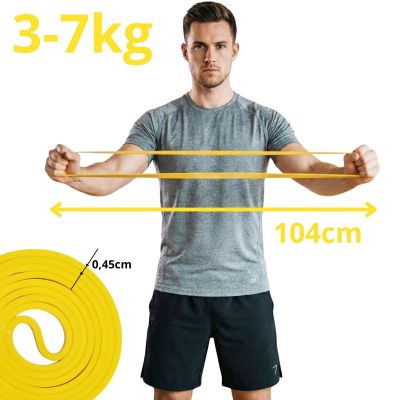 5. GUMA TAŚMA DO ĆWICZEŃ POWER BAND ŻÓŁTA REA TAPE