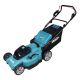 Makita DLM480Z kosiarka Kosiarka do trawnika typu push Bateria Czarny, Turkusowy