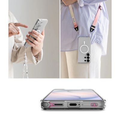 7. Etui Ringke Fusion Magnetic MagSafe na Samsung Galaxy S26 Ultra - przezroczyste