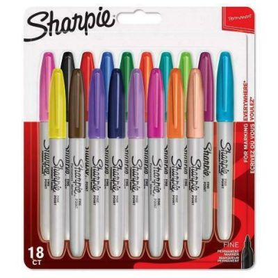 Sharpie Fine marker 18 szt. Końcówka cienka Wielobarwny