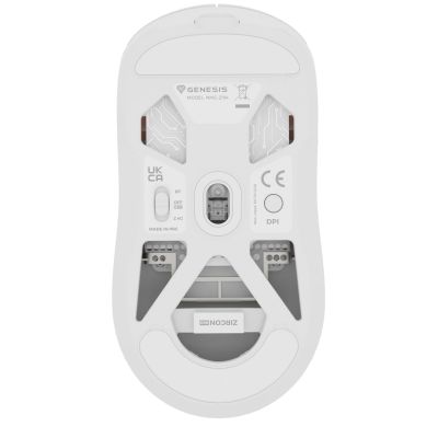 3. GENESIS NMG-2194 myszka Gaming Oburęczny Bluetooth + USB Type-C Optyczny 26000 DPI