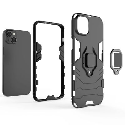 3. Ring Armor etui do iPhone 14 Pro Max pancerny pokrowiec uchwyt magnetyczny ring czarne