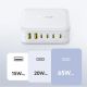 12. Stacja ładująca Baseus EnerFill FH21 120W 4xUSB-C + 2xUSB-A - biała