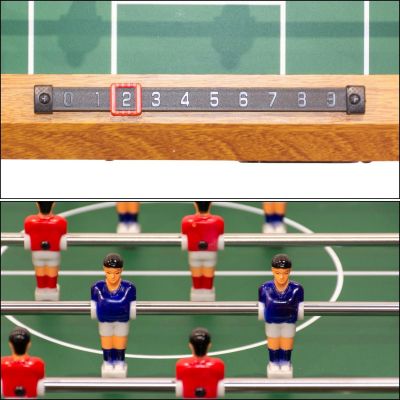 10. STÓŁ DO GRY W PIŁKARZYKI WOODEN 69x36,5x65CM ENERO