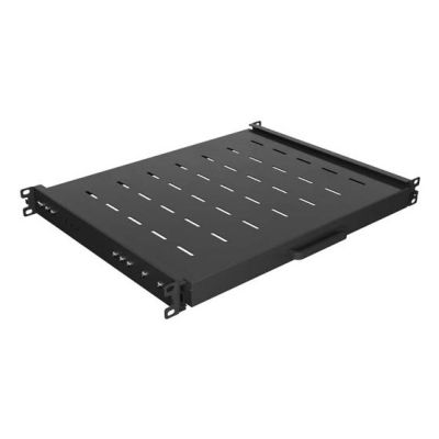 2. LANBERG WYSUWANA PÓŁKA DO SZAF RACK 19" 350MM CZARNA (1U/445X350MM UDŹWIG DO 35KG, MONTAŻ 4PUNKTOWY)