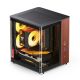 3. Obudowa PC Jonsbo TK-0, Mini-Tower, Mini-ITX, Tempered Glass, Holz - schwarz