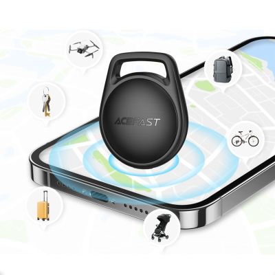 6. Lokalizator Bluetooth Acefast S2 kompatybilny z Apple Find My - czarny