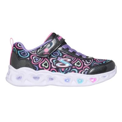 4. Skechers S-Lights Heart Lights-Boogie Love 303257L-BKMT Black/Multi