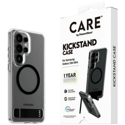 6. Etui CARE by PanzerGlass Urban Explorer Transparent w. Black Qi na Samsung Galaxy S26 Ultra - przezroczyste