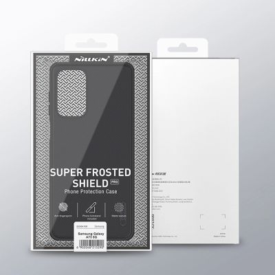 5. Nillkin Super Frosted Shield Pro wytrzymałe etui pokrowiec Samsung Galaxy A73 niebieski