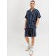 6. Jack&Jones męskie szorty w paski JPSTJAIDEN COBA STRIPE JOG SHORTS REG SN 12274413 SKY CAPTAIN/STRIPES