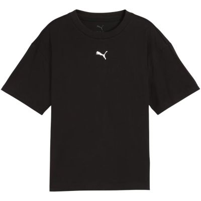 2. Koszulka dla dzieci Puma Ess Centered Cat Logo Boxy Tee czarna 685131 01