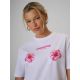 4. T-shirt loose z nadrukiem damski 4F 4FRSS26TTSHF3882-10S