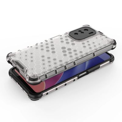 6. Honeycomb etui pancerny pokrowiec z żelową ramką Xiaomi Redmi K40 Pro+ / K40 Pro / K40 / Poco F3 czarny