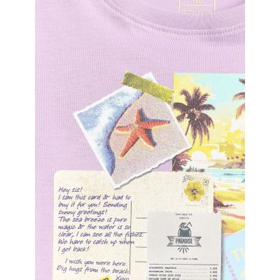 6. T-shirt regular z nadrukiem dziewczęcy 4F 4FJRAW26TTSHF4326-052S