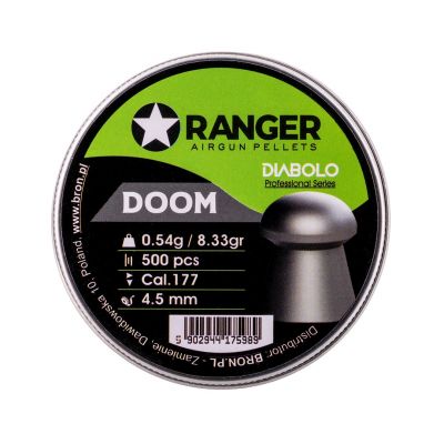5. Śrut 4,5 mm RANGER Diabolo Professional Doom grzybek 500 szt. 0,54 g