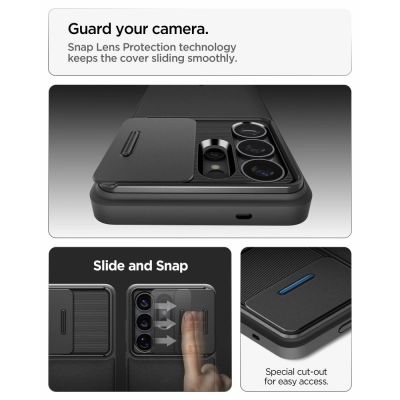 6. Etui Spigen Optik Armor na Samsung Galaxy S26 Ultra - czarne