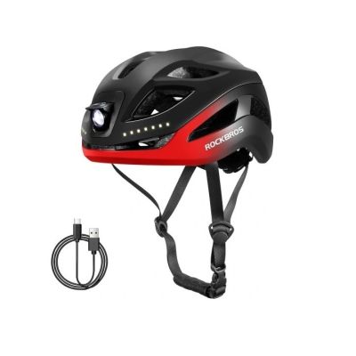 Rockbros kask rowerowy z lampką USB 10110035004