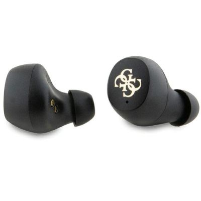 5. Słuchawki Bluetooth TWS Guess 4G Metal ze stacją dokującą ENC - różowe