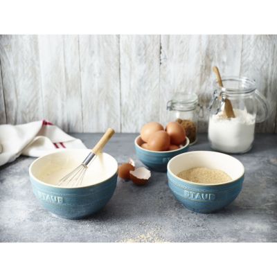 6. Staub Ceramique Zestaw misek 0,7 l Okrągły Ceramika Turkusowy 4 szt.