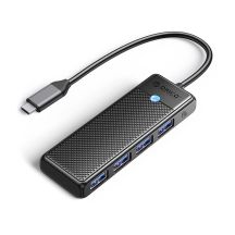 Hub USB-C Orico PAPW4A-C3 stacja dokująca 4x USB-A 3.0 - czarny