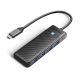 Hub USB-C Orico PAPW4A-C3 stacja dokująca 4x USB-A 3.0 - czarny