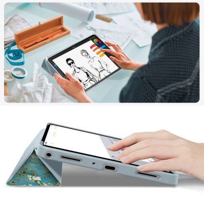 8. Etui TechProtect SmartCase na Samsung Galaxy Tab A9+ / A11+ Plus 11.0 X210 / X215 / X216 / X230 / X235 / X236 - niebiesko-białe