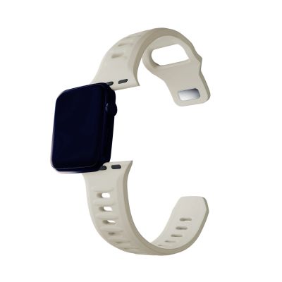 10. Pasek 3mk Silicone Watch Strap na Apple Watch 42/44/45/49mm - beżowy