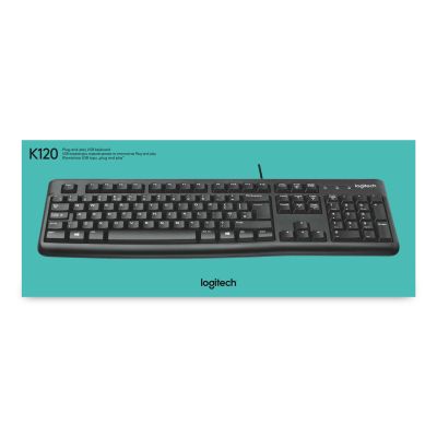 10. Klawiatura membranowa Logitech K120 920-002479 (USB 2.0; (US); kolor czarny)