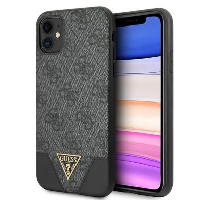 Etui Guess 4G Triangle Collection na iPhone 11 6,1" / Xr - szare