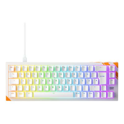 5. CHERRY K5 PRO TMR COMPACT klawiatura Gaming USB QWERTZ Niemiecki Pomarańczowy, Biały