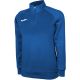 Bluza piłkarska Joma Combi Faraon przeznaczona dla mężczyzn, posiada ściagacze przy rękawach oraz u dołu bluzy, luźny krój, kołnierz ze stójką oraz zamek 1/2, kolor niebieski