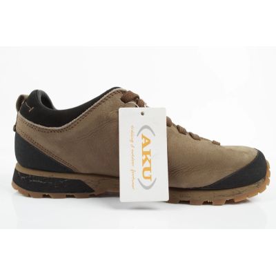 4. Aku Bellamont buty trekkingowe damskie skórzane wytrzymałe turystyczne brązowe