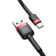 7. Kabel Baseus Cafule USB-A / USB-C QC 3.0 3A 1 m - czarno-czerwony