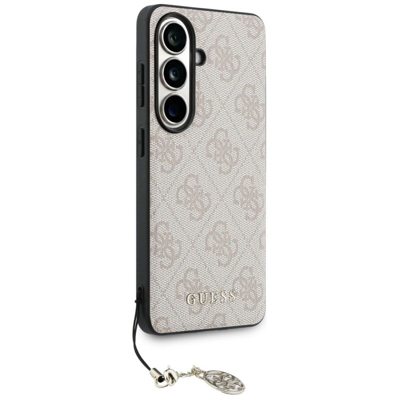 10. Etui Guess 4G Classic Logo Charm MagSafe na Samsung Galaxy S26 - różowe