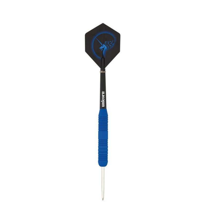 4. Rzutki steel tip Unicorn Core Plus - Blue Rubberised Brass 21g:8650|23g:8651|25g:8652