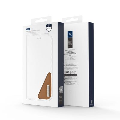 8. Etui Dux Ducis Hivo na Samsung Galaxy S25 Edge z klapką i ochroną RFID - brązowe