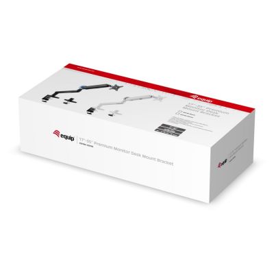 11. Equip 650184 uchwyt / stojak do monitorów 88,9 cm (35") Biurko Czarny