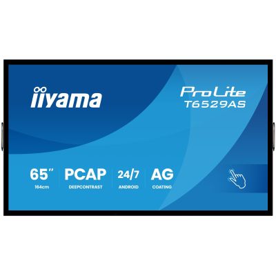 3. Interaktywny Wyświetlacz iiyama T6529AS-B1AG 65" All-In-One 3840x2160 4K UHD 4GB RAM 32GB Pamięci Android 14 2xHDMI+USB-C VESA 400x400