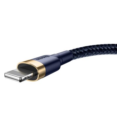 2. Kabel Baseus Cafule USB-A / Lightning 2.4A QC 3.0 1 m - niebiesko-złoty
