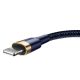 2. Kabel Baseus Cafule USB-A / Lightning 2.4A QC 3.0 1 m - niebiesko-złoty
