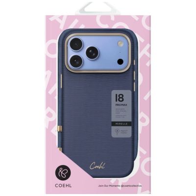 5. Etui UNIQ Coehl Mirelle Magnetic Charging na iPhone 18 Pro Max / 17 Pro Max - niebieskie
