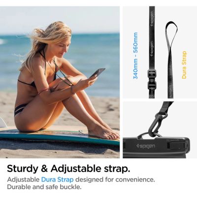 13. Etui Spigen Spigen Aqua Shield A601 wodoodporne IPX8 - czarne 2 szt.